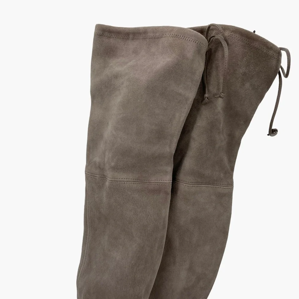 Stuart Weitzman Gray Suede Highland‎ Boot